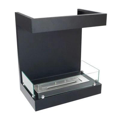 Lareira de bioetanol embutida de 3 lados para chaminé existente Lareira de bioetanol embutida de 3 lados para chaminé existente