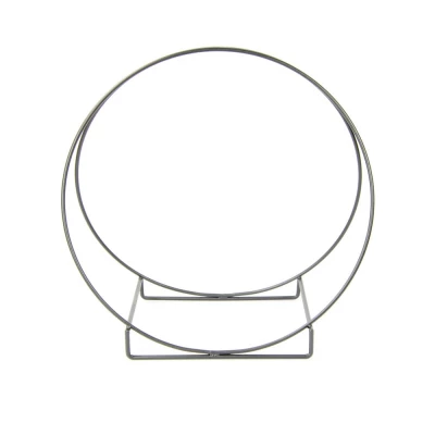 Suporte Circular de Lenha para Lareira