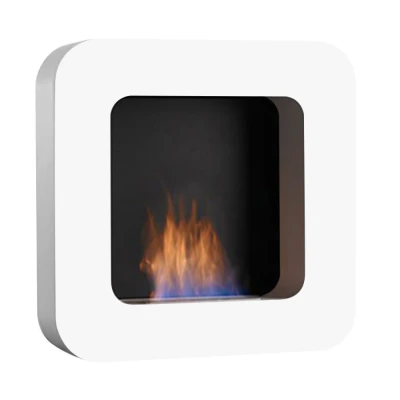 Safretti Curva BL - Branca, lareira a bioetanol de parede Safretti Curva BL - Branca, lareira a bioetanol de parede