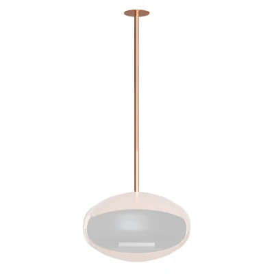 Suporte de Teto e Varão em Cobre Polido para Lareira a Bioetanol - Cocoon Fires Suporte de Teto e Varão em Cobre Polido para Lareira a Bioetanol - Cocoon Fires