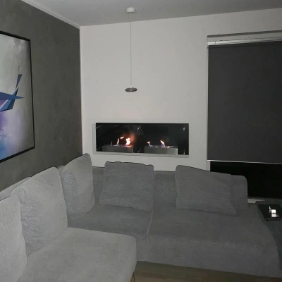 Double Nevada Elegante Lareira a Bioetanol Lareira a Bioetanolo com dois queimadores