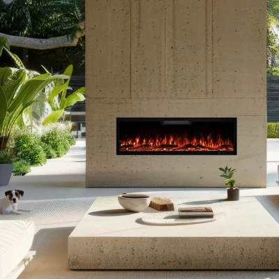 Lareira Elétrica Aflamo Elite 153 cm – Compre Online Lareira elétrica de parede Aflamo Elite 153 cm - Preto