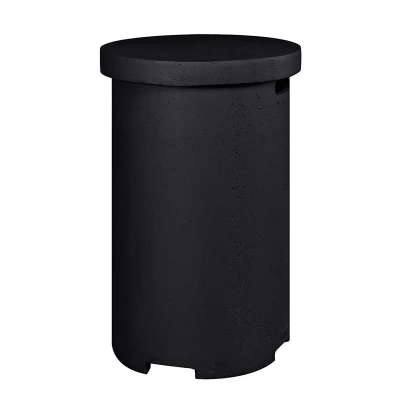 Cobertura Redonda para Garrafa de Gás - Preto