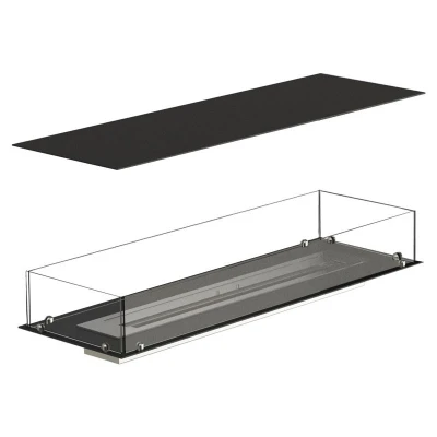 Foco Four 1200 - Lareira a bioetanol embutida de 4 lados  Foco Four 1200 - Lareira a bioetanol embutida de 4 lados