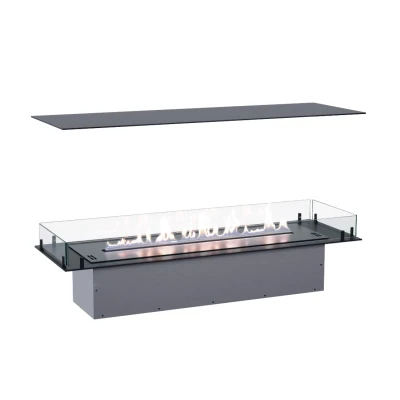 Foco Four 1200 - Lareira a bioetanol embutida de 4 lados  Foco Four 1200 - Lareira a bioetanol embutida de 4 lados