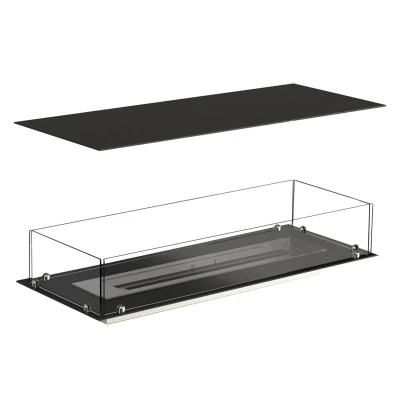 Foco Four 1000 - Lareira a bioetanol embutida de 4 lados Foco Four 1000 - Lareira a bioetanol embutida de 4 lados