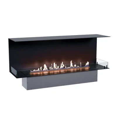 Foco Three 1500 - Lareira embutida de 3 lados com 150 cm Foco Three 1500 - Lareira embutida de 3 lados com 150 cm