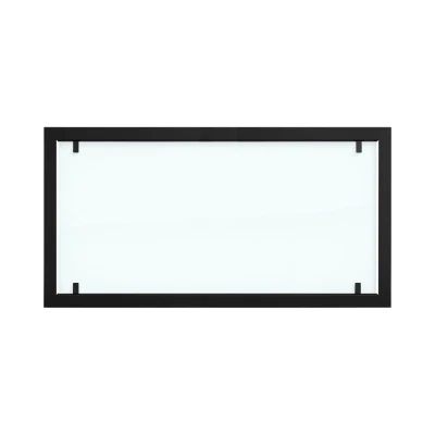 Moldura para Foco 1200 com vidro de segurança total | Compre Foco Fires aqui Moldura de aço preta com vidro completo para lareiras de bioetanol Foco 1200