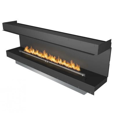 Lareira embutida automática Planika Fires Forma 2300 de três lados Lareira embutida automática Planika Fires Forma 2300 de três lados
