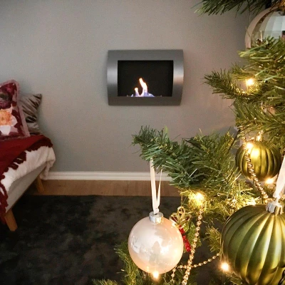 Ocean - Lareira a Bioetanol de Parede - Aço Inoxidável Ocean - Lareira a Bioetanol de Parede - Aço Inoxidável - 60 cm