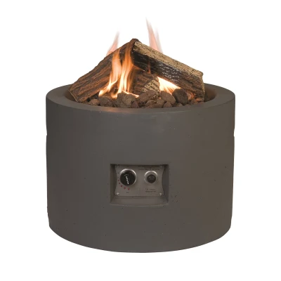 Mesa Redonda de Lareira a gás - Antracite Mesa Redonda de Lareira a gás - Antracite