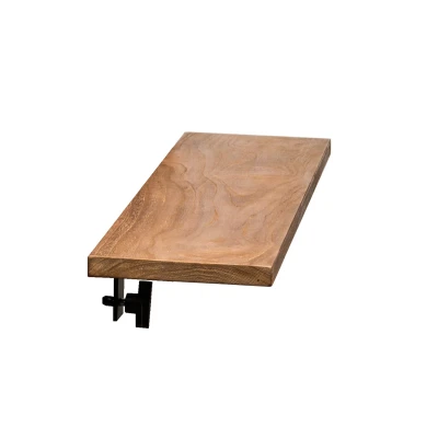 Mesa Lateral de Madeira Teca | Lareira a Gás Mesa Lateral de Madeira Teca para Lareira a Gás - 2 Un.