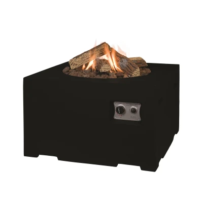 Mesa Quadrada de Lareira a gás - Preto Mesa Quadrada de Lareira a gás - Preto