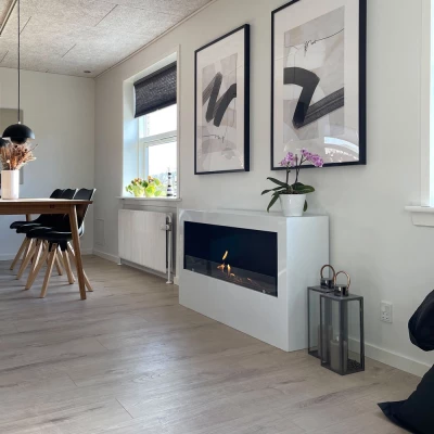 Lareira a Bioetanol - 1 Face - Branco  Lareira a Bioetanol - 1 Face - Branco