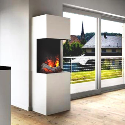 Beethoven Glow Fire Lareira a Vapor de água Beethoven - Branco