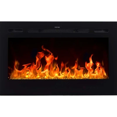 Merseyside - Lareira Elétrica - Preto