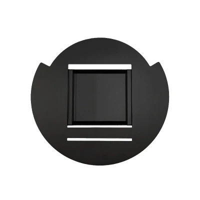 Placa de Montagem Preta para um Queimador Cocoon Preto Placa de Montagem Preta para um Queimador Cocoon Preto