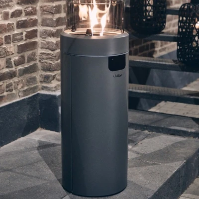 Lareira a gás exterior moderna Nova LED Large  Lareira a gás exterior moderna Nova LED Large em cinzento