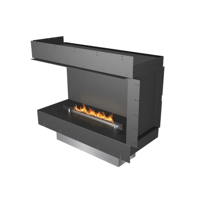 Lareira de Canto Esquerdo Planika Forma com Queimador Prime Fire Lareira de Canto Esquerdo Planika Forma com Queimador Prime Fire