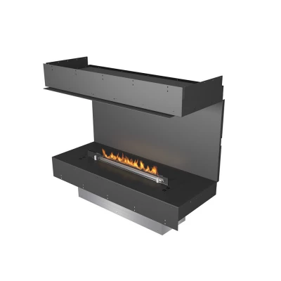 Lareira a Bioetanol Embutida de Três Lados Planika Forma com Queimador Prime Fire Lareira a Bioetanol Embutida de Três Lados Planika Forma com Queimador Prime Fire
