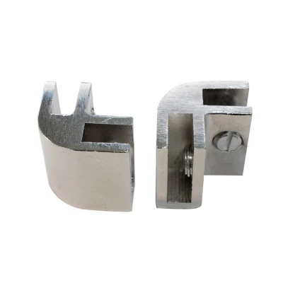 Suportes de canto para vidro de segurança para lareiras a bioetanol e lareiras a gás Suportes de canto para vidro de segurança para lareiras a bioetanol e lareiras a gás