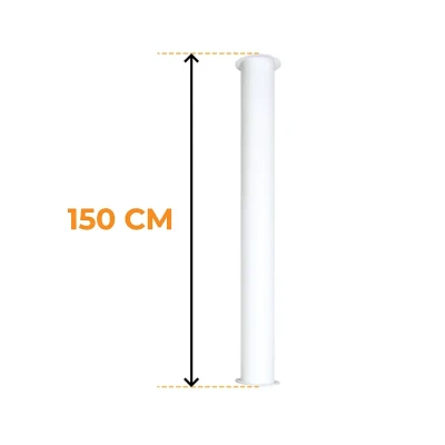 Tubo de montagem ScandiFlames Toronto Branco 150 cm Tubo de montagem ScandiFlames Toronto Branco 150 cm