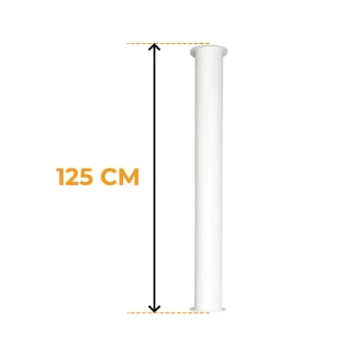 Tubo de montagem ScandiFlames Toronto Branco 125 cm Tubo de montagem ScandiFlames Toronto Branco 125 cm