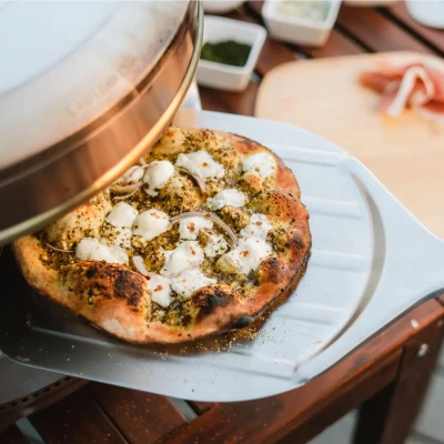 Pá de Pizza em Aço Inoxidável