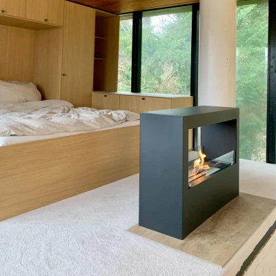 Lansing - Lareira a Bioetanol independente em Preto Lansing - Lareira a Bioetanol independente em Preto