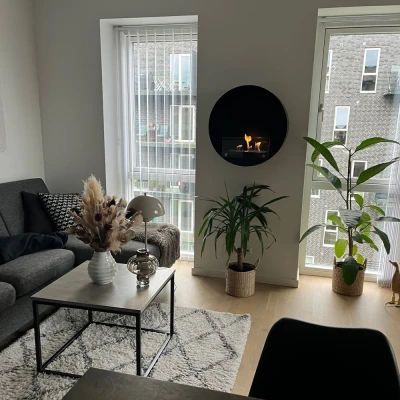 Delaware preto - Lareira de Parede Redonda a Bioetanol Delaware preto - Lareira de Parede Redonda a Bioetanol