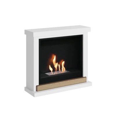 Lareira de Bioetanol com Moldura Hagen Branco