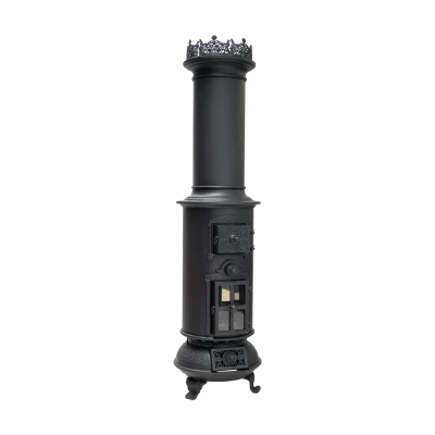 Lareira clássica independente a bioetanol em preto, com chama ajustável e combustível ecológico a bioetanol.