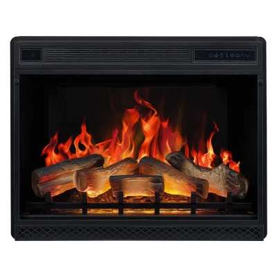 Lareira Elétrica Encastrada em 3D com LED