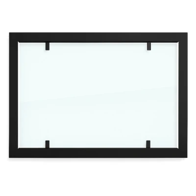 Moldura para Foco Two 800 com vidro de segurança total | Compre Foco Fires aqui Moldura de aço preta com vidro completo para lareiras de bioetanol Foco Two 800.