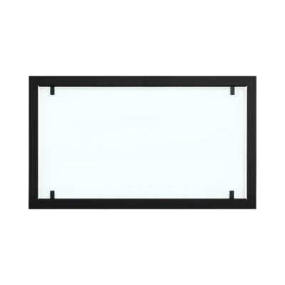 Moldura para Foco Two 1000 com vidro de segurança total | Compre Foco Fires aqui Moldura de aço preta com vidro completo para lareiras de bioetanol Foco Two 1000.