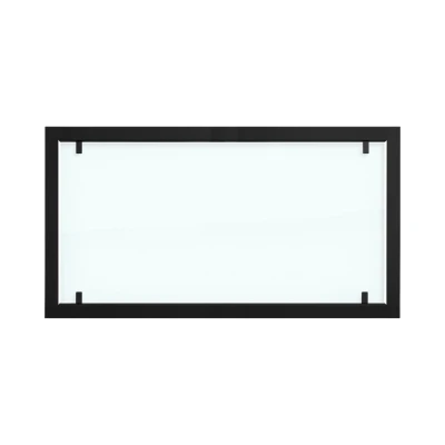 Moldura para Foco Two 1100 com vidro de segurança total | Compre Foco Fires aqui Moldura de aço preta com vidro completo para lareiras de bioetanol Foco Two 1100.