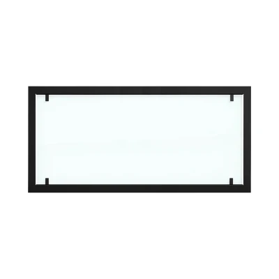 Moldura para Foco Two 1500 com vidro de segurança total | Compre Foco Fires aqui Moldura de aço preta com vidro completo para lareiras de bioetanol Foco Two 1500.
