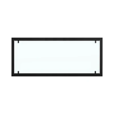 Moldura para Foco Two 1800 com vidro de segurança total | Compre Foco Fires aqui Moldura de aço preta com vidro completo para lareiras de bioetanol Foco Two 1800.