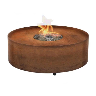 Galio Fire Pit Corten Automático