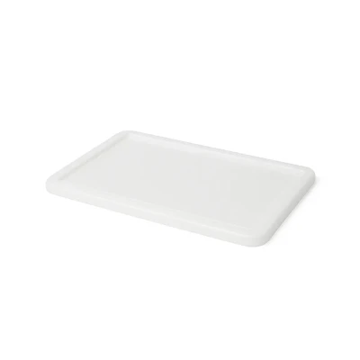 Tampa para Caixa de Fermentação de Pizza - 30x40 cm | Compre aqui Tampa para caixa de fermentação de massa de pizza em plástico branco transparente - mede 30x40 cm.