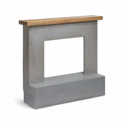Rolf Aspecto de Concreto - Moldura de Lareira Rolf Aspecto de Concreto - Moldura de Lareira