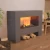 Glow Fire Fallada Cinzento - OMC 600 | Lareira a Vapor de Água Independente, Cinza, 120 cm x 90 cm x 40 cm