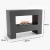 Glow Fire Fallada Cinzento - OMC 600 | Lareira a Vapor de Água Independente, Cinza, 120 cm x 90 cm x 40 cm