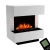 Lareira Elétrica Glow Fire Kleist – Cassete Opti-Myst 600, branca, 90 cm x 50 cm x 80 cm