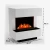 Lareira Elétrica Glow Fire Kleist – Cassete Opti-Myst 600, branca, 90 cm x 50 cm x 80 cm