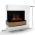 Glow Fire Planck Alto Lado Esquerdo - OMC 600 | Lareira Independente a Vapor de Água, 110 cm x 109 cm x 53 cm