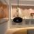 Lareira a Bioetanol suspensa no tecto Cocoon Aeris em Preto