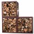 Caixa de Armazenamento de Madeira Aço Corten - 50 cm