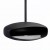 Lareira de bioetanol de teto Hein & Haugaard UFO-80 com acabamento em preto